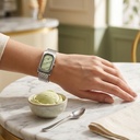 Fastrack Gelato silver analog bracelet watch with Matcha Green dial for Girls (8)