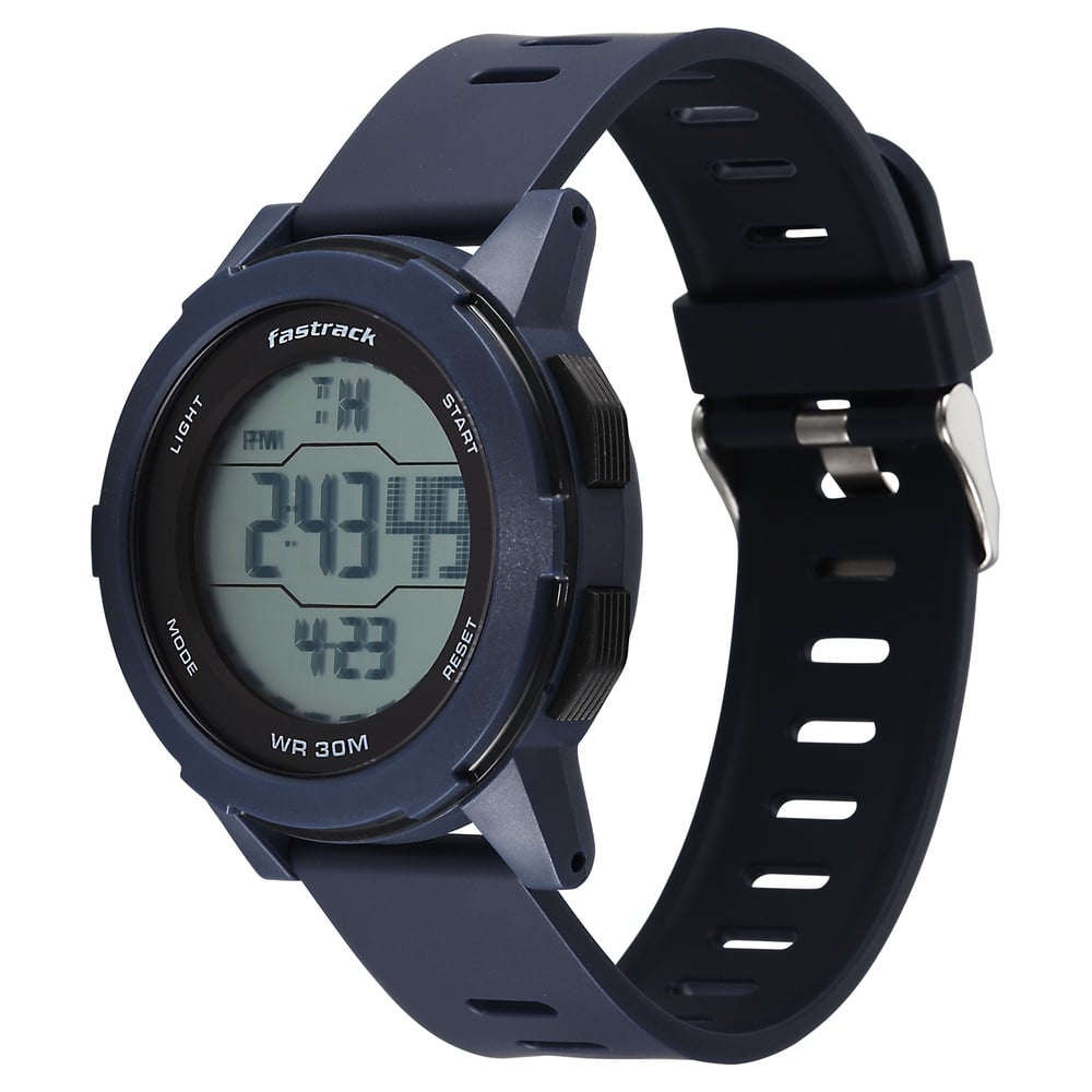 Fastrack Streetstyle Digital Dial Blue Polyether Strap Watch For Unisex (3)