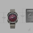 Fastrack Wild Analog with Burgandy Dial Gun Metal Strap Watch for Guys (4)