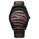 Fastrack Gelato Black leather strap watch with Chocolate dial for Guys (2)