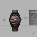 Fastrack Gelato Black leather strap watch with Chocolate dial for Guys (4)