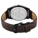 Fastrack Gelato Black leather strap watch with Chocolate dial for Guys (7)
