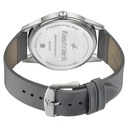 Fastrack Stunners Quartz Analog Grey Dial Grey Leather Strap Watch For Guys (5)