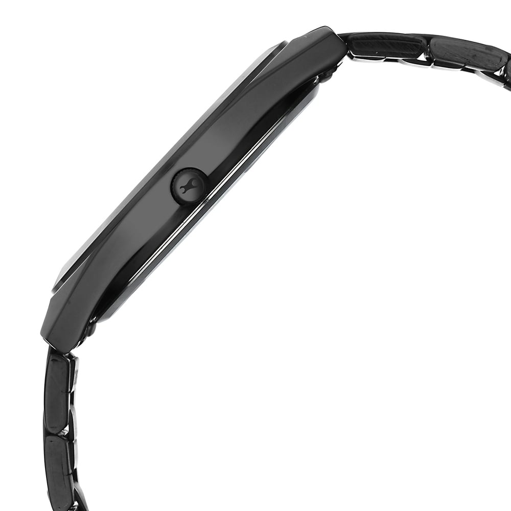 Fastrack Gelato Black metal strap watch with Ice Cola dial for Guys (6)