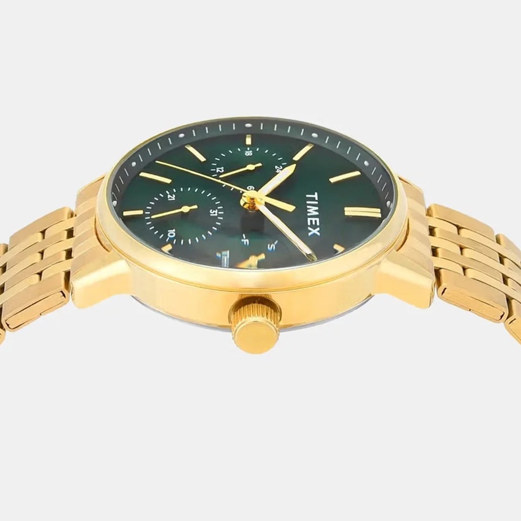 Timex Trendline Men Quartz Green Dial Multi-Function Stainless Steel Watch TWEG25407 (3)