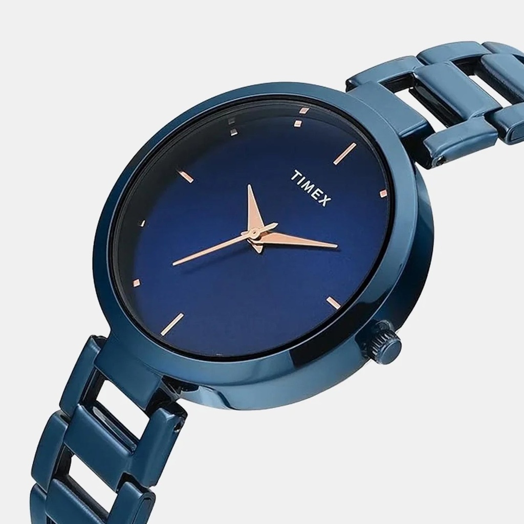 Timex Trendline Women Quartz Blue Dial Analog Stainless Steel Watch TW000X277 (2)
