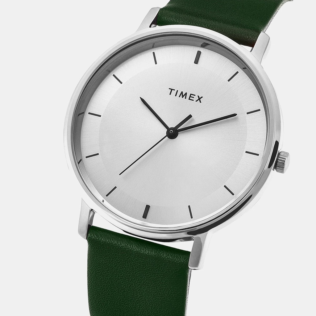 Timex Trendline Men Quartz Silver Dial Analog Leather Watch TW0TG8013 (2)