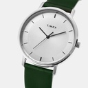 Timex Trendline Men Quartz Silver Dial Analog Leather Watch TW0TG8013 (2)