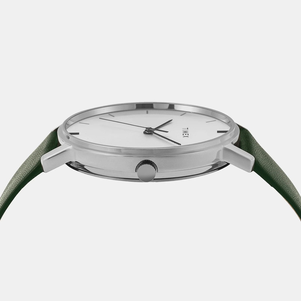 Timex Trendline Men Quartz Silver Dial Analog Leather Watch TW0TG8013 (3)
