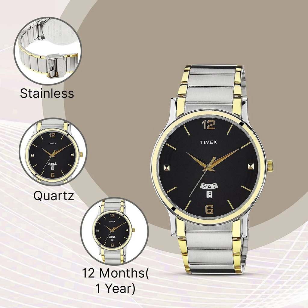 Timex Trendline Men Quartz Dial Analog Stainless Steel Watch TW000R425 (5)