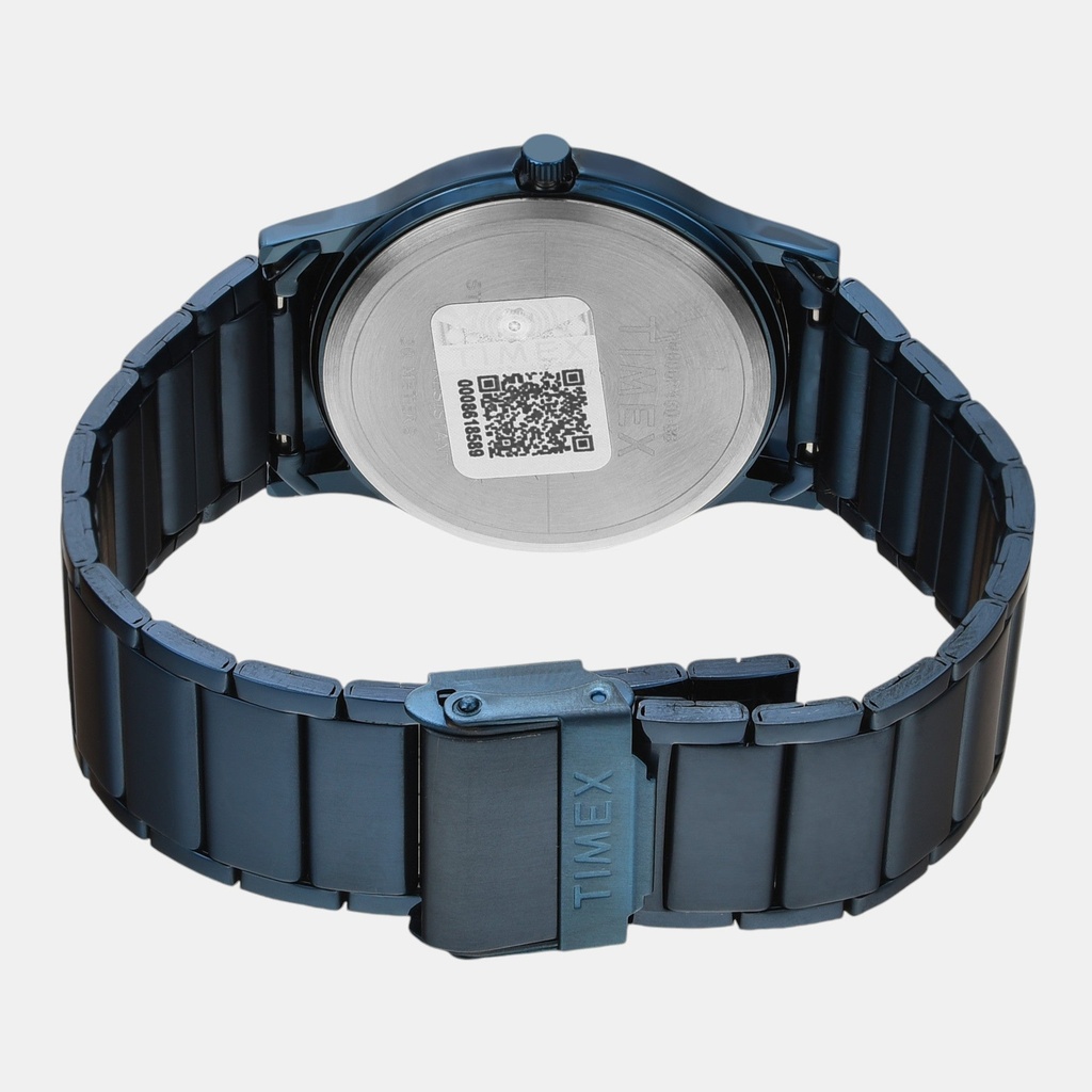 Timex Trendline Men Quartz Blue Dial Analog Stainless Steel Watch TW000R460 (5)