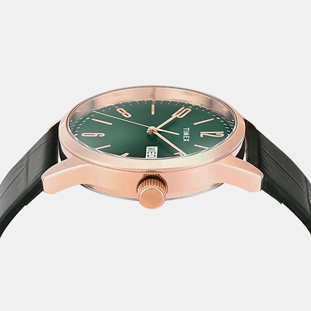 Timex Trendline Men Quartz Green Dial Analog Leather Watch TWEG25509 (3)