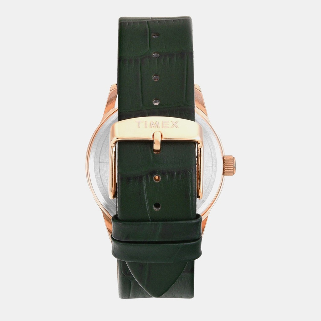 Timex Trendline Men Quartz Green Dial Analog Leather Watch TWEG25509 (4)