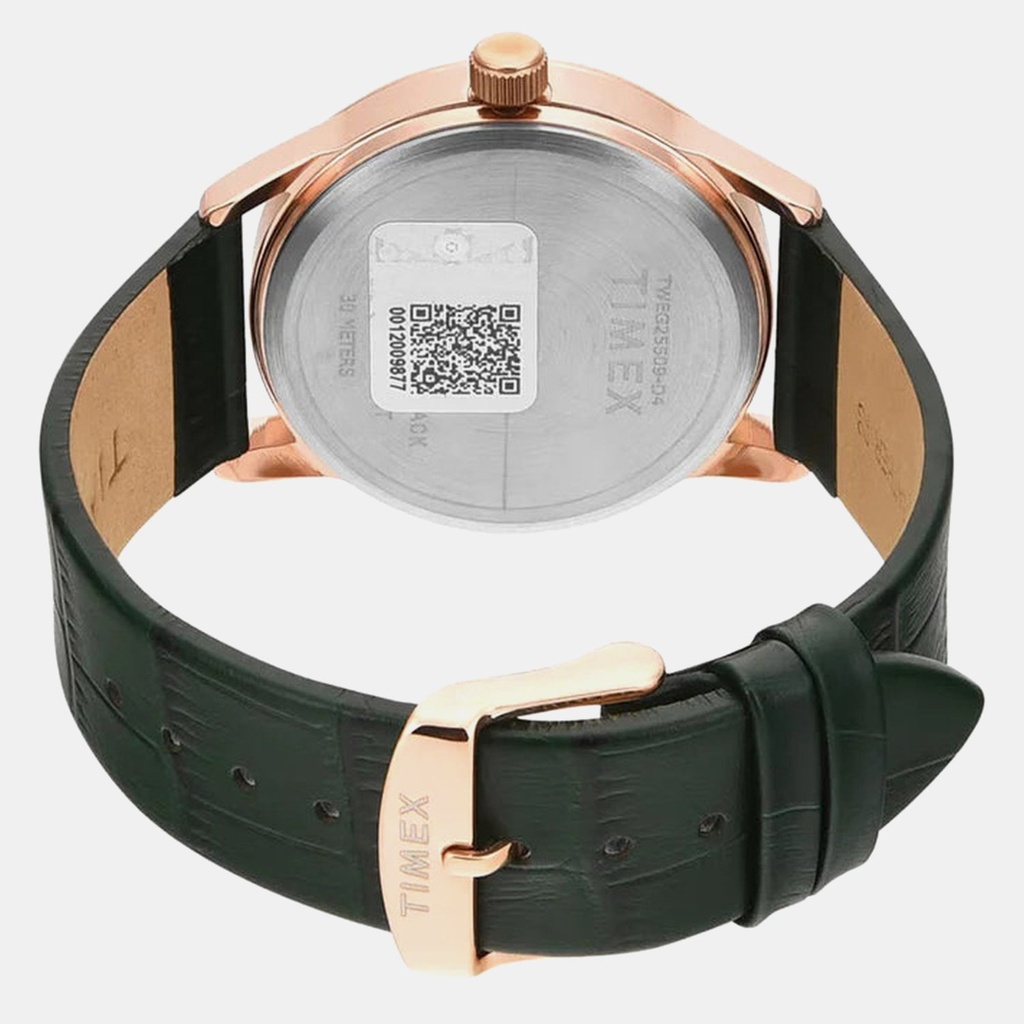 Timex Trendline Men Quartz Green Dial Analog Leather Watch TWEG25509 (5)