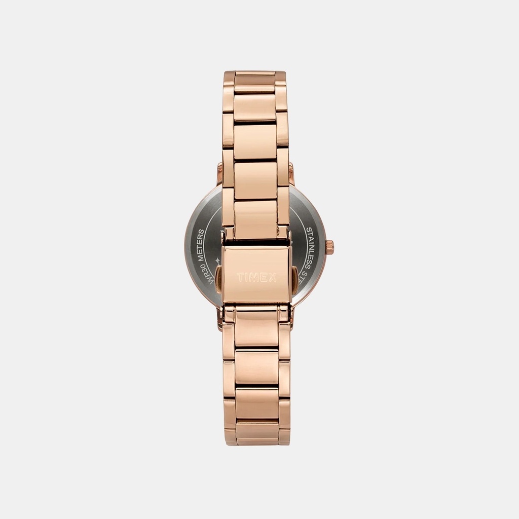 Timex Trendline Women Quartz Brown Dial Multi-Function Stainless Steel Watch TWEL18721 (6)