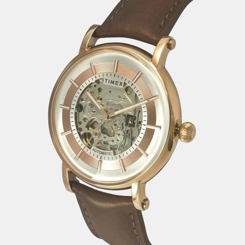 Timex Signio Men Automatic Dial Analog Leather Watch TWEG16715 (2)