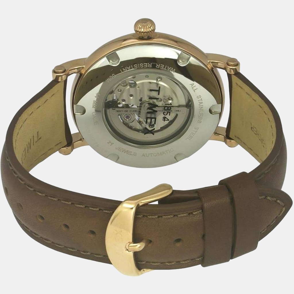 Timex Signio Men Automatic Dial Analog Leather Watch TWEG16715 (4)