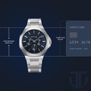 Titan Classic Slim Multifunction Quartz Multifunction Blue Dial Stainless Steel Strap Watch For Men (3)