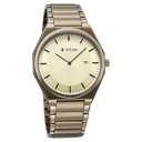 Titan Classique Slim Wear Quartz Analog Champagne Dial Brown Stainless Steel Strap Refined Formal Dress Watch For Men (3)