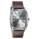 Sonata Ascent Quartz Analog Silver Dial Brown Leather Strap Tonneau Watch For Men (2)