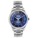 Sonata Quartz Analog Blue Round Dial Silver Stainless Steel Strap Watch For Men (2)