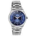 Sonata Quartz Analog Blue Round Dial Silver Stainless Steel Strap Watch For Men (3)