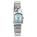 Titan Purple Metro Quartz Analog Blue Dial Silver Stainless Steel Strap Watch For Women (2)