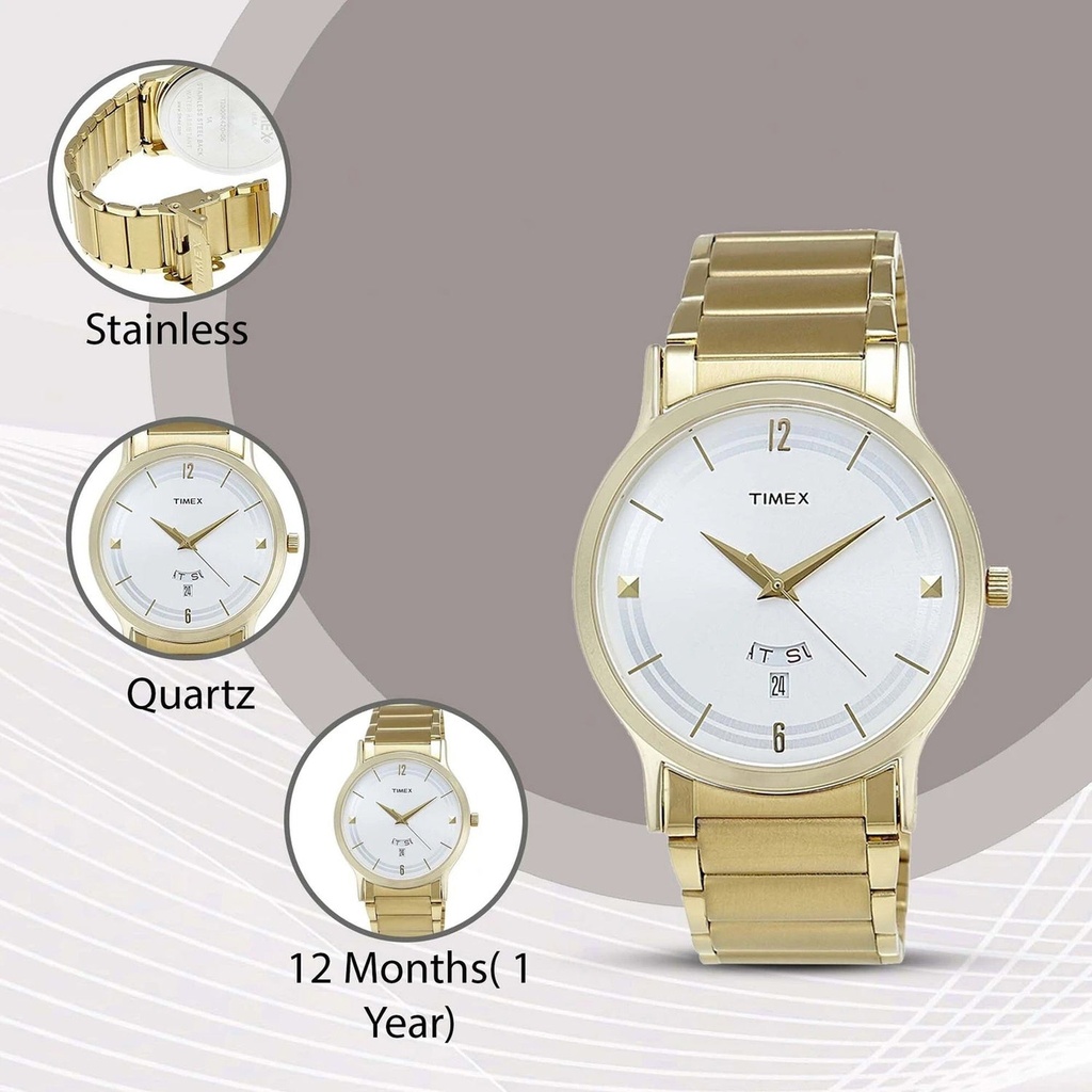 Timex Trendline Men Quartz Dial Analog Stainless Steel Watch TI000R420 (5)
