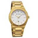 Titan Regalia Marque Analog with White Dial Gold Strap Watch for Men (2)