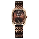 Titan Purple Glamour Quartz Analog Brown Dial Brown Stainless Steel Strap Watch For Women (2)