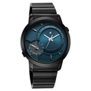 Fastrack Pulse IV Dual Time Watch for Men with Petrol Blue Sunray Dial & Black Metal Strap (2)
