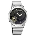 Fastrack Pulse IV Dual Time Watch for Men with Black Sunray Dial & Silver Metal Strap (2)