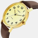 Timex Trendline Men Quartz Champagne Dial Analog Leather Watch TWTG12203 (2)