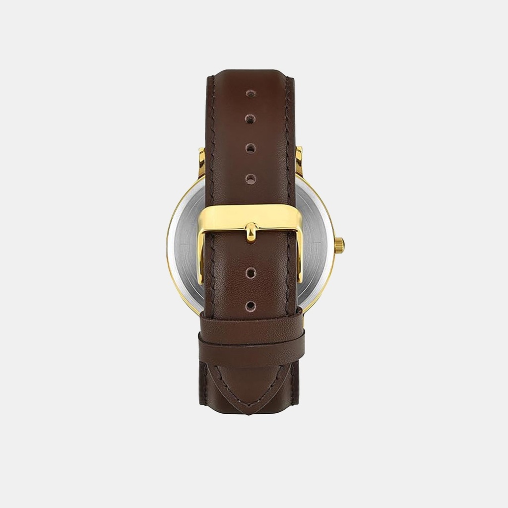 Timex Trendline Men Quartz Champagne Dial Analog Leather Watch TWTG12203 (5)