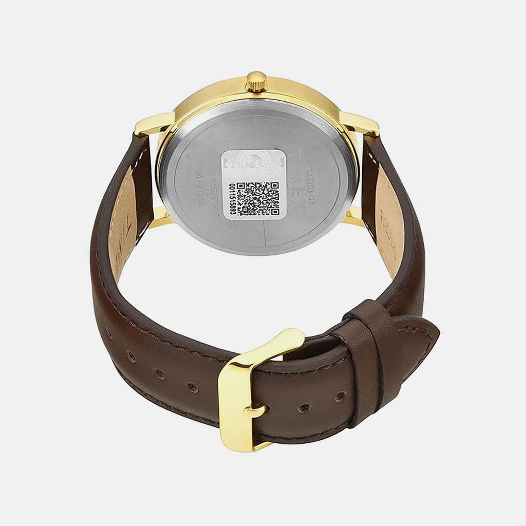 Timex Trendline Men Quartz Champagne Dial Analog Leather Watch TWTG12203 (6)