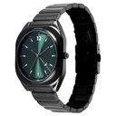 Fastrack 9 to Fine Analog with Green Dial Metal Strap Watch for Guys (3)