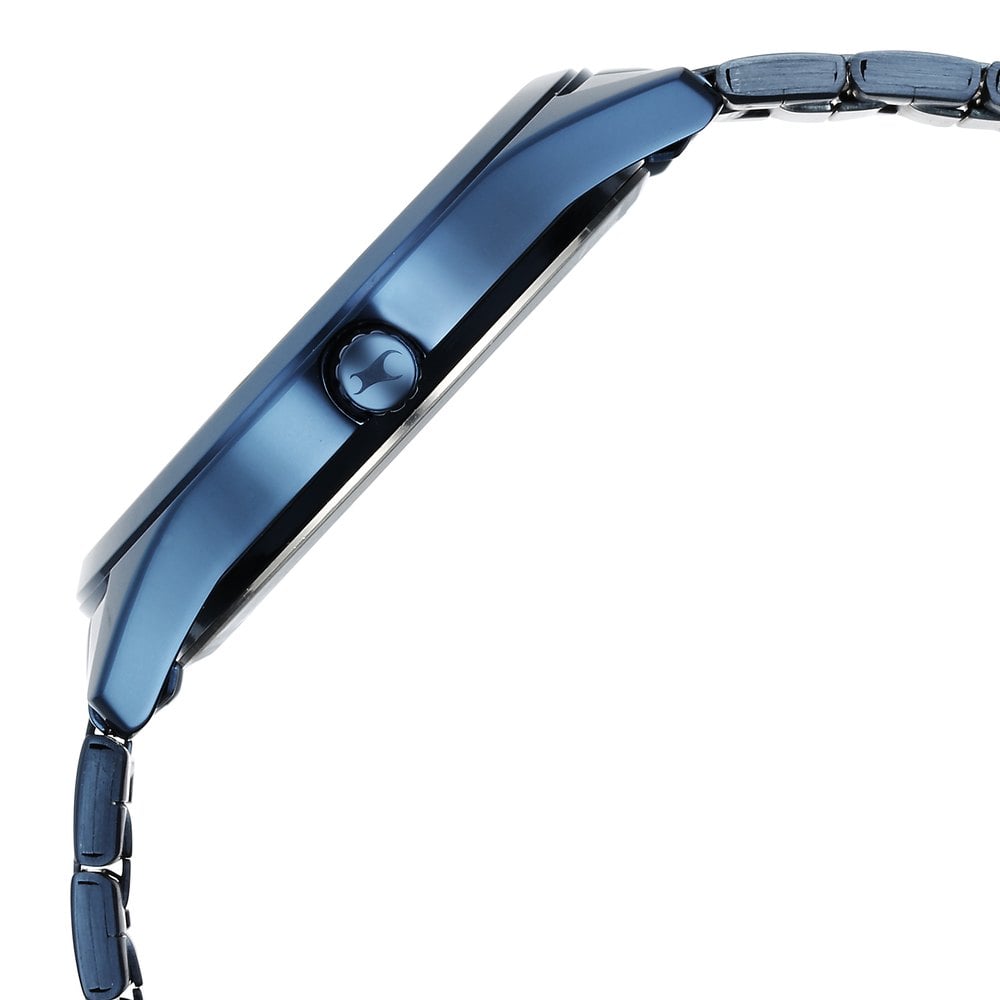 Fastrack Stunners Quartz Analog Blue Dial Blue Metal Strap Watch For Guys (4)