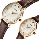 Sonata Perfect Pairs Quartz Analog White Dial Brown Leather Strap Watch For Couple (3)
