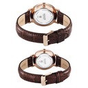Sonata Perfect Pairs Quartz Analog White Dial Brown Leather Strap Watch For Couple (4)