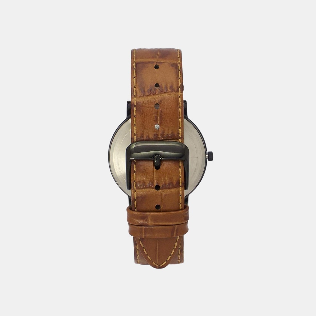 Timex Classics Men Quartz Black Dial Analog Leather Watch TW0TG8004 (4)