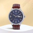 Timex Trendline Men Quartz Blue Dial Analog Leather Watch TWEG18400 (5)
