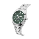 Logues Quartz Analogue Green Dial Steel Metal Strap Watch For Men (2)