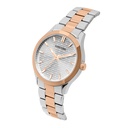 Logues Quartz Analogue Silver Dial Rose Two Tone Metal Strap Watch For Men (2)
