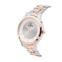 Logues Quartz Analogue Silver Dial Rose Two Tone Metal Strap Watch For Men (2)