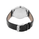 Logues Quartz Analogue Silver Dial Black Leather Strap Watch For Men (3)