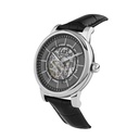 Logues Automatic Analogue Grey Dial Black Leather Strap Watch For Men (2)