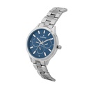 Logues Quartz Analogue Blue Dial Steel Metal Strap Watch For Women (2)