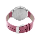 Logues Quartz Analogue Silver Dial Pink Leather Strap Watch For Women (3)