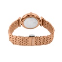 Logues Quartz Analogue Blue Dial Rose Metal Strap Watch For Women (3)