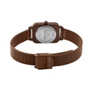 Logues Quartz Analogue Brown Dial Brown Mesh Strap Watch For Women (3)